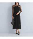 【ユナイテッドアローズ/UNITED ARROWS】のドットチュール ビスチェ ワンピース BLACK|ID: prp329100004691996 ipo3291000000033881110