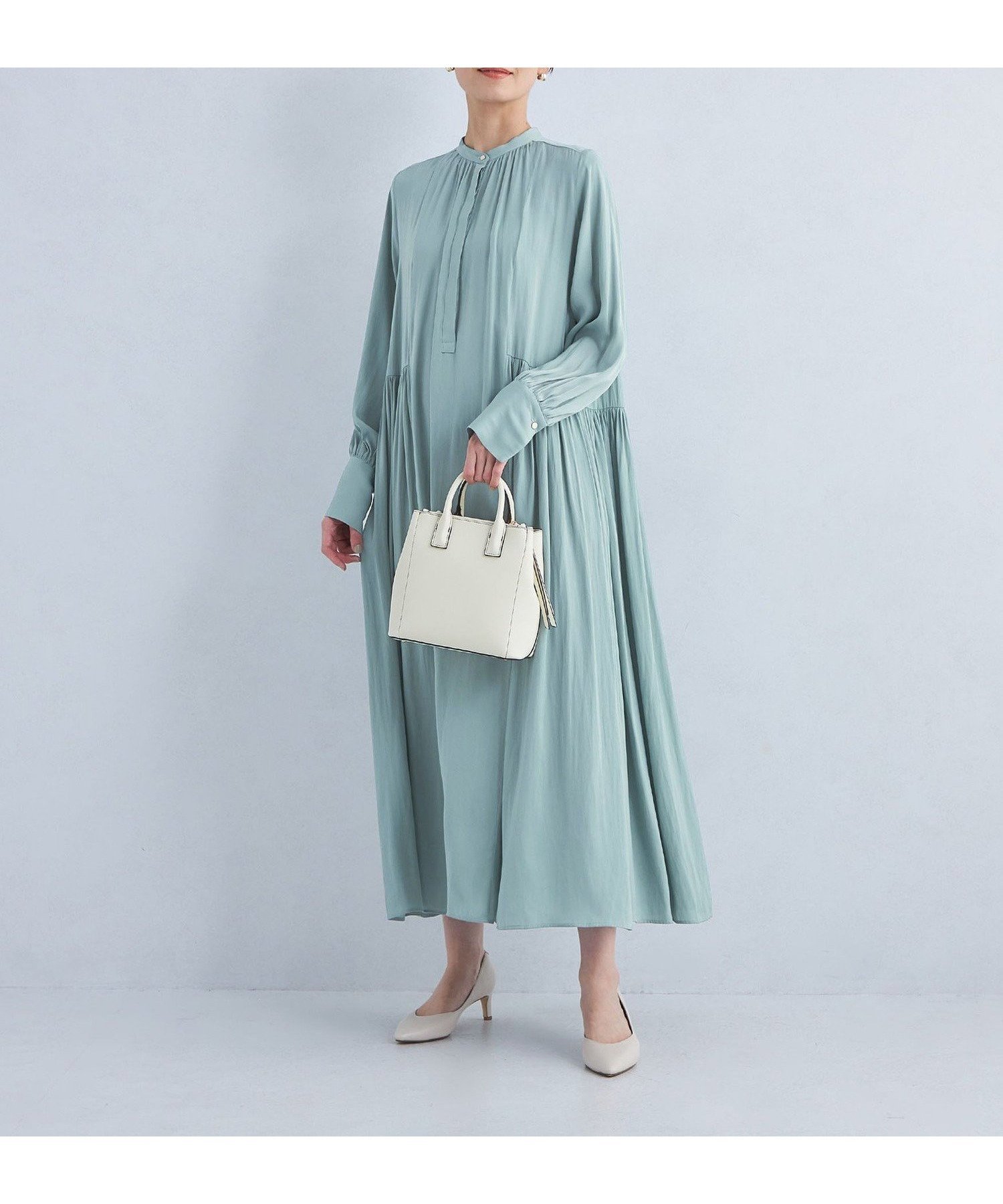 【ユナイテッドアローズ/UNITED ARROWS】のキリカエ ギャザー ワンピース 2 人気、トレンドファッション・服の通販 founy(ファニー) 　ファッション　Fashion　レディースファッション　Fashion for Women　ワンピース　Dresses　春　Spring　ギャザー　Gathered, Ruffled　フロント　Front, Front Design　冬　Winter / This Winter　アウトレット　Outlet / Clearance　おすすめ　Recommended / Our Picks　エレガント 上品　Elegant　セレモニー　Ceremony　結婚式　Wedding　二次会　After Party　ビジネス 仕事 通勤　Business / Work / Commuting　 other-1|ID: prp329100004692015 ipo3291000000033881193