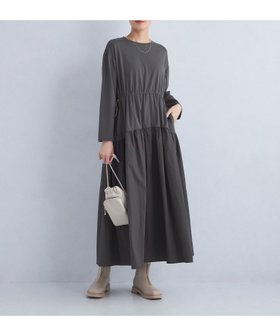 【ユナイテッドアローズ/UNITED ARROWS】のタフタドッキング ロングスリーブ ワンピース 人気、トレンドファッション・服の通販 founy(ファニー) ファッション Fashion レディースファッション Fashion for Women ワンピース Dresses カットソー Cut and Sewn Top ギャザー Gathered, Ruffled スニーカー Sneakers, Trainers スリーブ Sleeve, Long Sleeve / Short Sleeve タフタ Taffeta, Structured Fabric ドッキング Docking, Mixed Material フェミニン Feminine, Girly ロング Long, Long-Length 人気 Popular, Best Seller 冬 Winter / This Winter 秋 Autumn A/W・秋冬 Autumn/Winter |ID:prp329100004692019