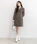 【ランダ/RANDA】のジャケットミニワンピース BROWN|ID: prp329100004692059 ipo3291000000033881376