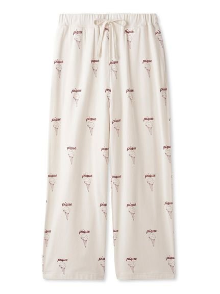 【ジェラート ピケ/gelato pique】の【UNISEX】総柄ロングパンツ インテリア・キッズ・メンズ・レディースファッション・服の通販 founy(ファニー) 　ファッション　Fashion　レディースファッション　Fashion for Women　パンツ　Pants & Trousers　ユニセックス　Unisex, Genderless　なめらか　Smooth, Silky Texture　カットソー　Cut and Sewn Top　ストレート　Straight, Straight Cut　スマート　Smart, Elegant　プリント　Print, Printed Pattern　ロング　Long, Long-Length　人気　Popular, Best Seller　IVR[003]|ID: prp329100004692101 ipo3291000000034528045