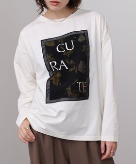 【バブ ブージュルード/Bab Bou Jeloud】のロゴアソートロンT 人気、トレンドファッション・服の通販 founy(ファニー) ファッション Fashion レディースファッション Fashion for Women トップス・カットソー Cut & Sew Tops ロングTシャツ・Tシャツ Longline T-Shirts & Tees オーガンジー Organza Fabric ストレッチ Stretch, Stretchy Fabric フラワー Flower, Floral プリント Print, Printed Pattern エレガント 上品 Elegant 再入荷 Restock / Back in Stock |ID:prp329100004692112