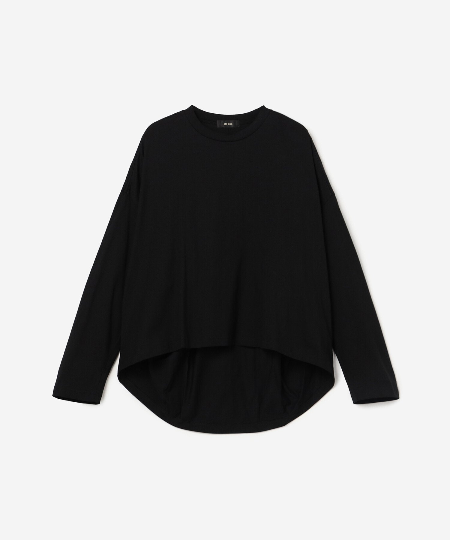 【ビショップ/Bshop】のコットン ロングスリーブTシャツ WOMEN インテリア・キッズ・メンズ・レディースファッション・服の通販 founy(ファニー) 　ファッション　Fashion　レディースファッション　Fashion for Women　トップス・カットソー　Cut & Sew Tops　シャツ・ブラウス・オフィスカジュアル　Elegant Blouses & Button-Ups　ロングTシャツ・Tシャツ　Longline T-Shirts & Tees　スリーブ　Sleeve, Long Sleeve / Short Sleeve　テクスチャー　Texture, Textured Fabric　ドレープ　Drape, Draping Fabric　バルーン　Balloon, Balloon Silhouette　ロング　Long, Long-Length　長袖　Long Sleeve, Full Sleeve　BLACK|ID: prp329100004692176 ipo3291000000033881878