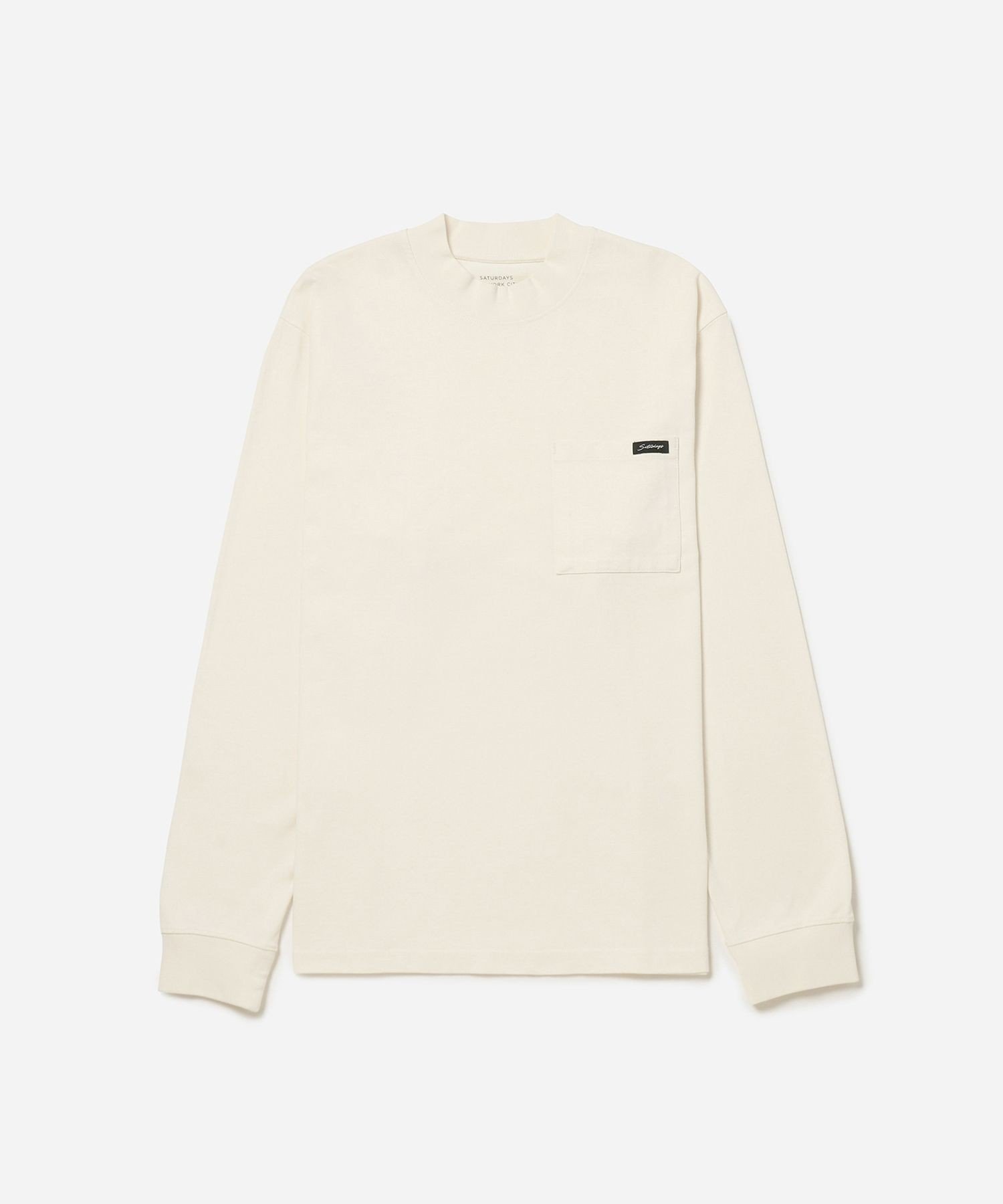 【サタデイズ ニューヨークシティ/SATURDAYS NYC】のDekalb Heavy Weight Mockneck LS インテリア・キッズ・メンズ・レディースファッション・服の通販 founy(ファニー) 　ファッション　Fashion　レディースファッション　Fashion for Women　スタンダード　Standard, Basic　フィット　Fit, Slim Fit　ポケット　Pocket, Pocket Detail　オフホワイト(15)|ID: prp329100004692215 ipo3291000000033882048
