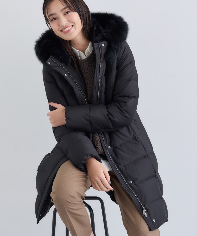 【インディヴィ/INDIVI】の【名品/撥水/抗菌防臭】ロング丈 リサイクルダウンコート インテリア・キッズ・メンズ・レディースファッション・服の通販 founy(ファニー) 　ファッション　Fashion　レディースファッション　Fashion for Women　アウター　Coat / Outerwear Collection　コート・ロングコート・ピーコート　Long Coats, Peacoats & More　ダウンジャケット・軽量ダウン　Warm & Lightweight Down Jackets　ウォーム　Warm Fabric　抗菌　Antibacterial, Bacteria-Resistant　スマート　Smart, Elegant　スーツ　Suit, Formalwear　ダウン　Down, Puffer　定番　Standard, Basic Item　人気　Popular, Best Seller　フィット　Fit, Slim Fit　ポケット　Pocket, Pocket Detail　ミドル　Middle Length, Mid Height　ロング　Long, Long-Length　おすすめ　Recommended / Our Picks　ブラック|ID: prp329100004692223 ipo3291000000034065107