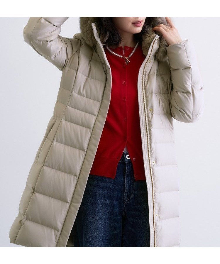 【インディヴィ/INDIVI】の【名品/撥水/抗菌防臭】ロング丈 リサイクルダウンコート インテリア・キッズ・メンズ・レディースファッション・服の通販 founy(ファニー) 　ファッション　Fashion　レディースファッション　Fashion for Women　アウター　Coat / Outerwear Collection　コート・ロングコート・ピーコート　Long Coats, Peacoats & More　ダウンジャケット・軽量ダウン　Warm & Lightweight Down Jackets　ウォーム　Warm Fabric　抗菌　Antibacterial, Bacteria-Resistant　スマート　Smart, Elegant　スーツ　Suit, Formalwear　ダウン　Down, Puffer　定番　Standard, Basic Item　人気　Popular, Best Seller　フィット　Fit, Slim Fit　ポケット　Pocket, Pocket Detail　ミドル　Middle Length, Mid Height　ロング　Long, Long-Length　おすすめ　Recommended / Our Picks　ベージュ|ID: prp329100004692223 ipo3291000000034065109