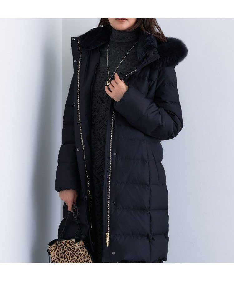 【インディヴィ/INDIVI】の【名品/撥水/抗菌防臭】ロング丈リサイクルダウンコート インテリア・キッズ・メンズ・レディースファッション・服の通販 founy(ファニー) 　ファッション　Fashion　レディースファッション　Fashion for Women　アウター　Coat / Outerwear Collection　コート・ロングコート・ピーコート　Long Coats, Peacoats & More　ダウンジャケット・軽量ダウン　Warm & Lightweight Down Jackets　ウォーム　Warm Fabric　抗菌　Antibacterial, Bacteria-Resistant　スマート　Smart, Elegant　スーツ　Suit, Formalwear　ダウン　Down, Puffer　定番　Standard, Basic Item　人気　Popular, Best Seller　フィット　Fit, Slim Fit　ポケット　Pocket, Pocket Detail　ミドル　Middle Length, Mid Height　ロング　Long, Long-Length　おすすめ　Recommended / Our Picks　ネイビー|ID: prp329100004692223 ipo3291000000034237545