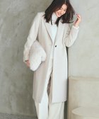 【インディヴィ/INDIVI】の【名品コート/日本製】ウール100%チェスターコート アイボリー|ID: prp329100004692228 ipo3291000000035018644