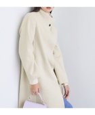 【インディヴィ/INDIVI】の【名品コート/日本製】ウール100%スタンドカラーロングコート アイボリー|ID: prp329100004692230 ipo3291000000034524535