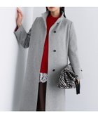 【インディヴィ/INDIVI】の【名品コート/日本製】ウール100%スタンドカラーロングコート グレー|ID: prp329100004692230 ipo3291000000034524537