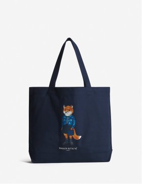 【メゾン キツネ/MAISON KITSUNE】のDRESSED FOX TOTE 人気、トレンドファッション・服の通販 founy(ファニー) ファッション Fashion レディースファッション Fashion for Women ワンピース Dresses フォーマル・パーティードレス・結婚式用ドレス Elegant & Casual Dresses バッグ Bags 冬 Winter / This Winter キャンバス Canvas, Canvas Fabric パッチ Patch, Appliqué フロント Front, Front Design プリント Print, Printed Pattern ポケット Pocket, Pocket Detail 無地 Plain, Solid Color A/W・秋冬 Autumn/Winter |ID:prp329100004692233