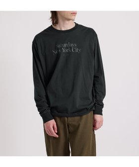 【サタデイズ ニューヨークシティ/SATURDAYS NYC】のMiller Standard LS Tee 人気、トレンドファッション・服の通販 founy(ファニー) ファッション Fashion レディースファッション Fashion for Women おすすめ Recommended / Our Picks シンプル Simple, Minimal フィット Fit, Slim Fit フロント Front, Front Design プリント Print, Printed Pattern ワンポイント One Point, Statement Accent 定番 Standard, Basic Item |ID:prp329100004692239