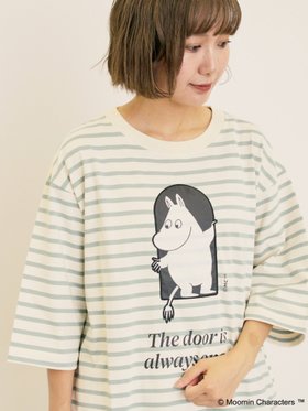 【サマンサモスモス/Samansa Mos2】の【MOOMIN*Samansa Mos2】ワッペンボーダーカットソー 人気、トレンドファッション・服の通販 founy(ファニー) ファッション Fashion レディースファッション Fashion for Women トップス・カットソー Cut & Sew Tops カットソー・ベーシックTシャツ Cut-and-Sewn Tops / Stretch Tees & Basics おすすめ Recommended / Our Picks カットソー Cut and Sewn Top フロント Front, Front Design プリント Print, Printed Pattern ボーダー Border, Stripe 無地 Plain, Solid Color |ID:prp329100004692265