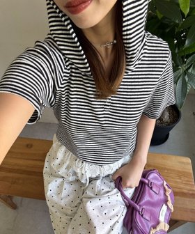 【パルグループ/PAL GROUP】の【Ciaopanic】ボーダーフーディーTOPS 人気、トレンドファッション・服の通販 founy(ファニー) ファッション Fashion レディースファッション Fashion for Women トップス・カットソー Cut & Sew Tops ガーリー Girly, Feminine Style スニーカー Sneakers, Trainers デニム Denim, Jeans Material トレンド Trend, Trending Now バランス Balance, Style Balance ミニスカート Mini Skirt, Short Skirt ワイド Wide, Wide Fit |ID:prp329100004692270