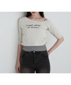 【パルグループ/PAL GROUP】の【RAY CASSIN】フロッキーロゴワンショルレイヤードTシャツ 人気、トレンドファッション・服の通販 founy(ファニー) ファッション Fashion レディースファッション Fashion for Women トップス・カットソー Cut & Sew Tops シャツ・ブラウス・オフィスカジュアル Elegant Blouses & Button-Ups ロングTシャツ・Tシャツ Longline T-Shirts & Tees おすすめ Recommended / Our Picks キャミ Camisole, Cami Top ギャザー Gathered, Ruffled コンパクト Compact, Small Size ロング Long, Long-Length ワンショル One Shoulder, Asymmetrical 再入荷 Restock / Back in Stock thumbnail ホワイトその他1|ID: prp329100004692273 ipo3291000000033882352