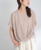 【サニーレーベル/Sonny Label / URBAN RESEARCH】の『WEB限定』フロントデザインカットジョーゼットプルオーバー グレージュ|ID: prp329100004692275 ipo3291000000033882365