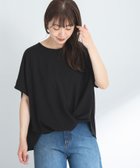 【サニーレーベル/Sonny Label / URBAN RESEARCH】の『WEB限定』フロントデザインカットジョーゼットプルオーバー ブラック|ID: prp329100004692275 ipo3291000000033882368