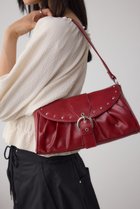 【アズール バイ マウジー/AZUL by moussy】のスタッズフラップギャザーバッグ 人気、トレンドファッション・服の通販 founy(ファニー) ファッション Fashion レディースファッション Fashion for Women バッグ Bags ギャザー Gathered, Ruffled コンパクト Compact, Small Size ショルダー Shoulder, Shoulder Strap シンプル Simple, Minimal スタッズ Studs, Metal Accents トレンド Trend, Trending Now ハンド Hand, Handmade フラップ Flap, Flap Pocket thumbnail RED|ID: prp329100004692283 ipo3291000000033882396