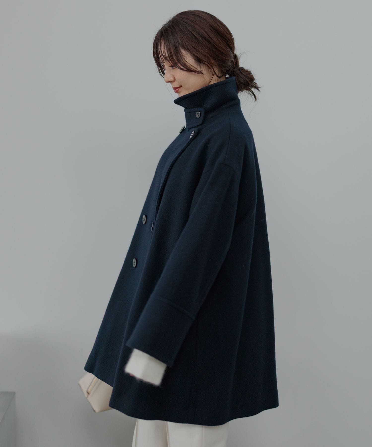 【アンデミュウ/Andemiu】のビーバーウールハーフコート 人気、トレンドファッション・服の通販 founy(ファニー) 　ファッション　Fashion　レディースファッション　Fashion for Women　アウター　Coat / Outerwear Collection　コート・ロングコート・ピーコート　Long Coats, Peacoats & More　 other-1|ID: prp329100004692297 ipo3291000000033882460