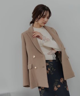 【アンデミュウ/Andemiu】のキンボタンメルトンダブルジャケット 人気、トレンドファッション・服の通販 founy(ファニー) ファッション Fashion レディースファッション Fashion for Women アウター Coat / Outerwear Collection レディースジャケット・軽アウター Jackets ジャケット Jacket, Outerwear スーツ Suit, Formalwear ダウン Down, Puffer ダブル Double, Double-Breasted デニム Denim, Jeans Material パーカー Hoodie, Parka フォーマル Formal, Dressy メルトン Melton, Heavy Wool エレガント 上品 Elegant 冬 Winter / This Winter ビジネス 仕事 通勤 Business / Work / Commuting |ID:prp329100004692298