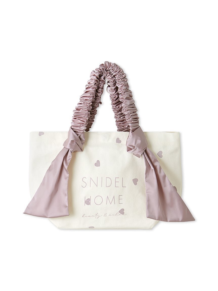 【スナイデル ホーム/SNIDEL HOME】のオーガニックキャンバストート -SMALL-(HEART) インテリア・キッズ・メンズ・レディースファッション・服の通販 founy(ファニー) 　ファッション　Fashion　レディースファッション　Fashion for Women　バッグ　Bags　おすすめ　Recommended / Our Picks　キャンバス　Canvas, Canvas Fabric　ギャザー　Gathered, Ruffled　フェミニン　Feminine, Girly　プリント　Print, Printed Pattern　ボックス　Boxy, Box Shape　ポケット　Pocket, Pocket Detail　ポーチ　Pouch, Small Case　マグネット　Magnet, Magnetic Closure　リボン　Ribbon, Bow　定番　Standard, Basic Item　ビジネス 仕事 通勤　Business / Work / Commuting　LPNK[061]|ID: prp329100004692321 ipo3291000000033882635
