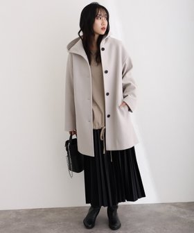【プールヴー/PourVous】の家で洗えるフード付きコート 人気、トレンドファッション・服の通販 founy(ファニー) ファッション Fashion レディースファッション Fashion for Women アウター Coat / Outerwear Collection コート・ロングコート・ピーコート Long Coats, Peacoats & More シンプル Simple, Minimal ポケット Pocket, Pocket Detail ロング Long, Long-Length 洗える Machine Washable |ID:prp329100004692327