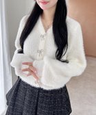 【イング/INGNI】のINGNI/12G VNリボン釦フェザーニットCD アイボリー|ID: prp329100004692347 ipo3291000000033882820