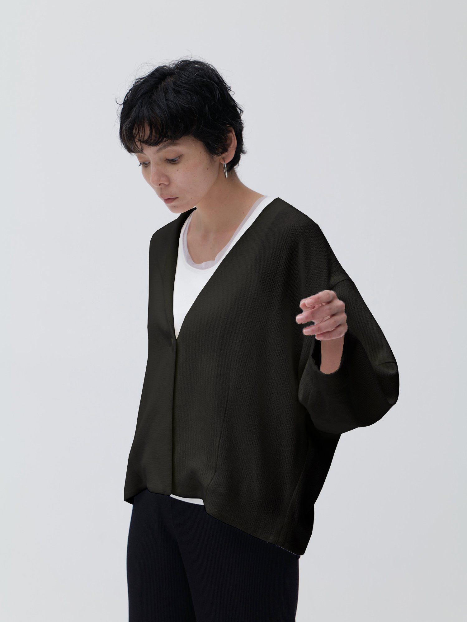 【ブラウンアンドストリート/Brown&Street】のストラップジャケット インテリア・キッズ・メンズ・レディースファッション・服の通販 founy(ファニー) 　ファッション　Fashion　レディースファッション　Fashion for Women　アウター　Coat / Outerwear Collection　レディースジャケット・軽アウター　Jackets　アクセサリー　Fashion Accessories　インナー　Innerwear　秋　Autumn　ジャケット　Jacket, Outerwear　セットアップ　Set-Up, Coordinated Outfit　とろみ　Fluid, Flowy Fabric　バランス　Balance, Style Balance　パール　Pearl, Pearl Accent　フロント　Front, Front Design　ラップ　Wrap, Wrap Design　リネン　Linen, Linen Fabric　ワイド　Wide, Wide Fit　夏　Summer　ブラック|ID: prp329100004692365 ipo3291000000033882956