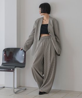 【ローリーズファーム/LOWRYS FARM】のTRノーカラージャケット 人気、トレンドファッション・服の通販 founy(ファニー) ファッション Fashion レディースファッション Fashion for Women アウター Coat / Outerwear Collection レディースジャケット・軽アウター Jackets ノーカラージャケット / シンプル上品コーデ Collarless Jackets おすすめ Recommended / Our Picks ジャケット Jacket, Outerwear セットアップ Set-Up, Coordinated Outfit デニム Denim, Jeans Material ボトム Bottoms, Lower Wear |ID:prp329100004692373