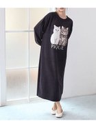 【ジェラート ピケ/gelato pique】のツインキャットジャガードワンピース 人気、トレンドファッション・服の通販 founy(ファニー) ファッション Fashion レディースファッション Fashion for Women ワンピース Dresses ショート Short, Short Length スマート Smart, Elegant スリーブ Sleeve, Long Sleeve / Short Sleeve ブランケット Blanket, Throw Blanket リラックス Relax, Relaxed Fit 人気 Popular, Best Seller 猫 Cat, Kitty 秋 Autumn thumbnail NVY[089]|ID: prp329100004692382 ipo3291000000034033517