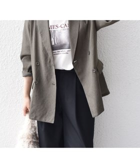 【シップス フォー ウィメン/SHIPS】 SHIPS Colors 手洗い可能 シアー リネンライク ダブルジャケット人気、トレンドファッション・服の通販 founy(ファニー) ファッション Fashion レディースファッション Fashion for Women アウター Coat / Outerwear Collection レディースジャケット・軽アウター Jackets 2025年 2025 2025春夏・S/S Spring/Summer 2025 SS25 シアー Sheer, See-Through ジャケット Jacket, Outerwear ダブル Double, Double-Breasted リネン Linen, Linen Fabric ルーズ Loose, Oversized 羽織 Haori, Light Jacket |ID:prp329100004692402