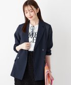 【シップス フォー ウィメン/SHIPS】のSHIPS Colors 手洗い可能 シアー リネンライク ダブルジャケット 人気、トレンドファッション・服の通販 founy(ファニー) ファッション Fashion レディースファッション Fashion for Women アウター Coat / Outerwear Collection レディースジャケット・軽アウター Jackets 2025年 2025 2025春夏・S/S Spring/Summer 2025 SS25 シアー Sheer, See-Through ジャケット Jacket, Outerwear ダブル Double, Double-Breasted リネン Linen, Linen Fabric ルーズ Loose, Oversized 羽織 Haori, Light Jacket thumbnail ダークブルー|ID: prp329100004692402 ipo3291000000033883150