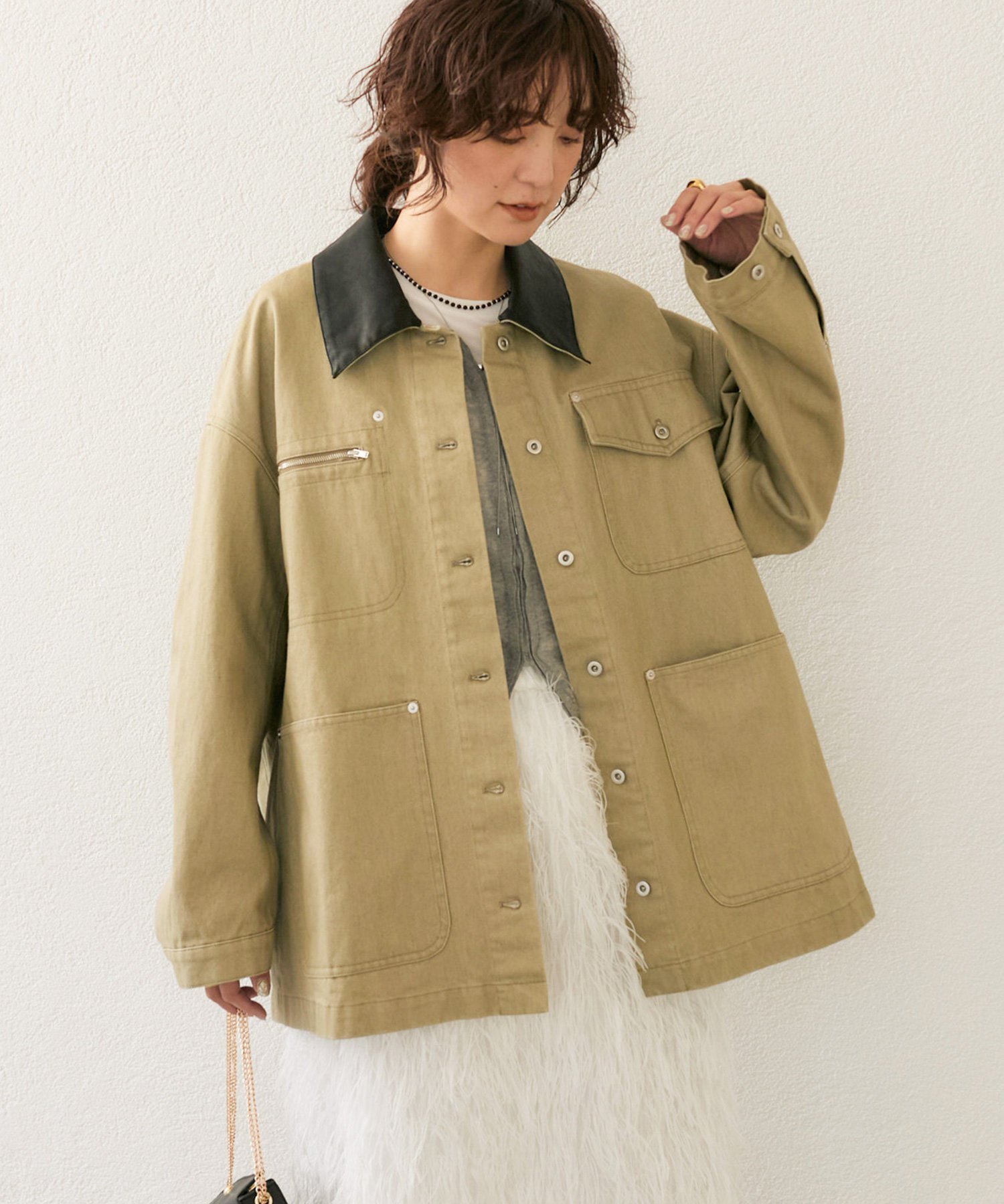 【リヴドロワ/RIVE DROITE】の【トレンドアイテム】ハンティングジャケット 人気、トレンドファッション・服の通販 founy(ファニー) 　ファッション　Fashion　レディースファッション　Fashion for Women　アウター　Coat / Outerwear Collection　レディースジャケット・軽アウター　Jackets　おすすめ　Recommended / Our Picks　ジャケット　Jacket, Outerwear　デニム　Denim, Jeans Material　トレンド　Trend, Trending Now　フォルム　Silhouette, Form　ポケット　Pocket, Pocket Detail　今季　This Season, Current Season　 other-1|ID: prp329100004692407 ipo3291000000033883211