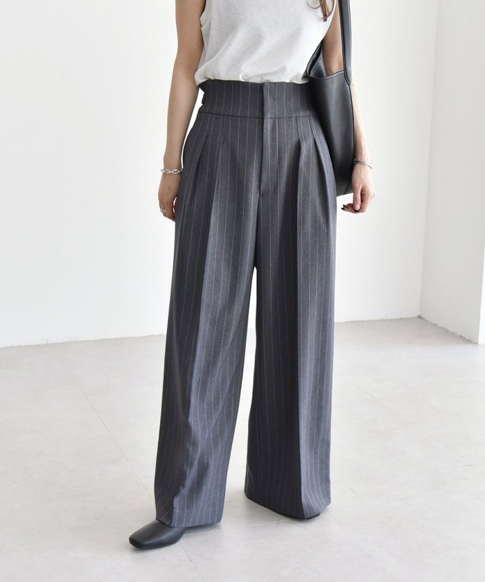 【シップス フォー ウィメン/SHIPS】のquaranciel 洗濯機可能 ストライプ ハイウエスト ワイドパンツ インテリア・キッズ・メンズ・レディースファッション・服の通販 founy(ファニー) https://founy.com/ ファッション Fashion レディースファッション Fashion for Women パンツ Pants & Trousers 洗える Machine Washable クロップド Cropped, Short Length ストライプ Stripe, Striped Pattern スリーブ Sleeve, Long Sleeve / Short Sleeve トレンド Trend, Trending Now 人気 Popular, Best Seller ベロア Velour, Soft Velvet ワイド Wide, Wide Fit おすすめ Recommended / Our Picks 2024年 2024 2024-2025秋冬・A/W Autumn/Winter 2024–25 AW24–25 |ID: prp329100004692454 ipo3291000000034478324