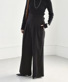 【シップス フォー ウィメン/SHIPS】のquaranciel 洗濯機可能 ストライプ ハイウエスト ワイドパンツ ブラック|ID: prp329100004692454 ipo3291000000034478326