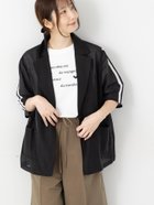 【テチチ/Te chichi】のライン入りシアージャケット ブラック|ID: prp329100004692472 ipo3291000000033883520