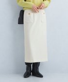 【ユナイテッドアローズ/UNITED ARROWS】のパッチポケット Iライン タイト スカート WHITE|ID: prp329100004692529 ipo3291000000034621103