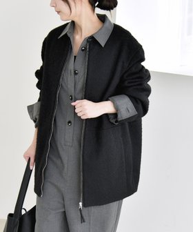 【シップス フォー ウィメン/SHIPS】 quaranciel ウール ライクノーカラー パイピング ジップ コート人気、トレンドファッション・服の通販 founy(ファニー) ファッション Fashion レディースファッション Fashion for Women アウター Coat / Outerwear Collection コート・ロングコート・ピーコート Long Coats, Peacoats & More サロペット Overalls, Salopette ジップ Zip, Zipper スウェット / スエット Sweatshirt, Sweatwear ストール Stole, Wrap タートルネック Turtleneck, High Neck ツイード Twill, Twill Weave パイピング Piping, Trim Design フェミニン Feminine, Girly ポケット Pocket, Pocket Detail マニッシュ Mannish, Boyish マフラー Scarf, Muffler モノトーン Monotone, Black and White おすすめ Recommended / Our Picks 2025年 2025 2025-2026秋冬・A/W Autumn/Winter 2025–26 AW25–26 |ID:prp329100004692539