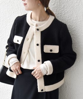 【シップス フォー ウィメン/SHIPS】のSHIPS any バイカラー クルーネック カーディガン ジャケット 人気、トレンドファッション・服の通販 founy(ファニー) ファッション Fashion レディースファッション Fashion for Women 2025年 2025 2025-2026秋冬・A/W Autumn/Winter 2025–26 AW25–26 おすすめ Recommended / Our Picks ウォーム Warm Fabric カーディガン Cardigan, Knitwear クラシカル Classical, Vintage-Inspired コンパクト Compact, Small Size ジャケット Jacket, Outerwear センター Center, Center Line デニム Denim, Jeans Material ポケット Pocket, Pocket Detail |ID:prp329100004692542