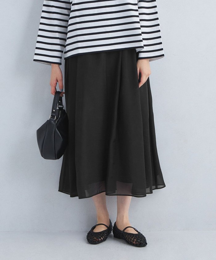 【ユナイテッドアローズ/UNITED ARROWS】のシアー フレア スカート インテリア・キッズ・メンズ・レディースファッション・服の通販 founy(ファニー) https://founy.com/ ファッション Fashion レディースファッション Fashion for Women スカート Skirts Aライン・フレアスカート A-Line & Flared Skirts おすすめ Recommended / Our Picks エアリー Airy Texture コンパクト Compact, Small Size シアー Sheer, See-Through フレア Flare, Flared リラックス Relax, Relaxed Fit エレガント 上品 Elegant 春 Spring |ID: prp329100004692543 ipo3291000000033883911