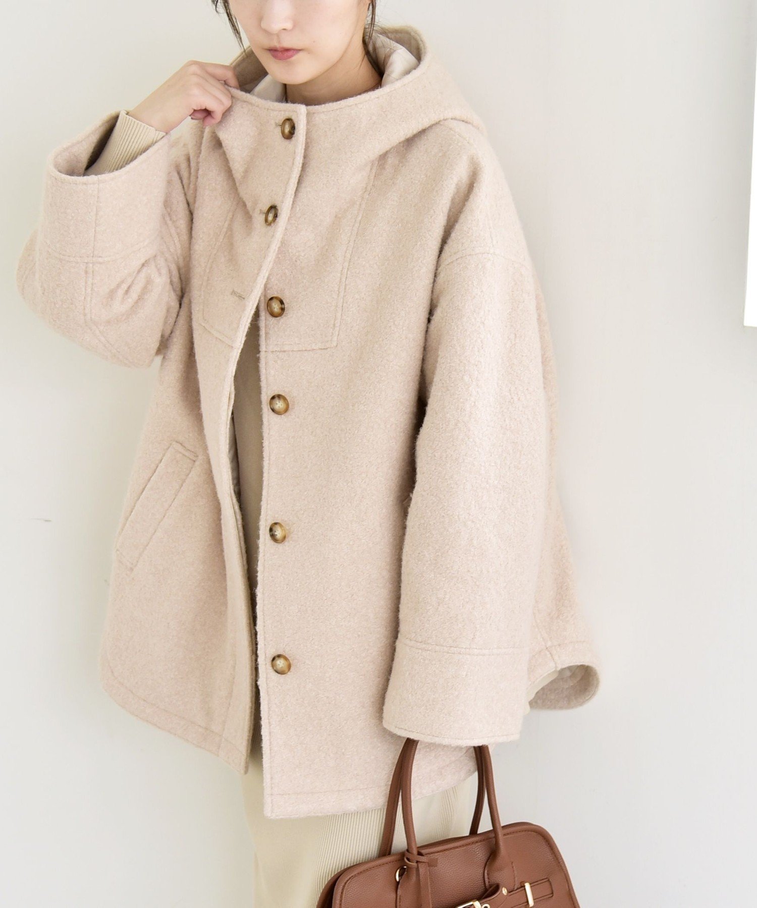 【シップス フォー ウィメン/SHIPS】のquaranciel ウール ライクスタンドカラー フーデット ミディ コート 人気、トレンドファッション・服の通販 founy(ファニー) 　ファッション　Fashion　レディースファッション　Fashion for Women　アウター　Coat / Outerwear Collection　コート・ロングコート・ピーコート　Long Coats, Peacoats & More　ショート　Short, Short Length　スウェット / スエット　Sweatshirt, Sweatwear　スタンド　Stand Collar, Upright Stand　ストール　Stole, Wrap　スニーカー　Sneakers, Trainers　ツイード　Twill, Twill Weave　デニム　Denim, Jeans Material　バランス　Balance, Style Balance　フロント　Front, Front Design　ポンチョ　Poncho, Cape Style　マフラー　Scarf, Muffler　ミックス　Mix, Mixed Style　リラックス　Relax, Relaxed Fit　ロング　Long, Long-Length　おすすめ　Recommended / Our Picks　2025年　2025　2025-2026秋冬・A/W　Autumn/Winter 2025–26 AW25–26　 other-1|ID: prp329100004692548 ipo3291000000033883933
