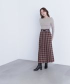 【ナチュラル ビューティー ベーシック/NATURAL BEAUTY BASIC】のベルテッドチェックプリーツスカート 人気、トレンドファッション・服の通販 founy(ファニー) ファッション Fashion レディースファッション Fashion for Women スカート Skirts プリーツスカート / 上品フェミニンスタイル Pleated Skirts クラシカル Classical, Vintage-Inspired シャーリング Shirring, Ruched チェック Check, Plaid, Tartan フィット Fit, Slim Fit プリーツ Pleats, Pleated ロング Long, Long-Length A/W・秋冬 Autumn/Winter thumbnail バーガンディー系2|ID: prp329100004692634 ipo3291000000033999097