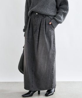 【リヴドロワ/RIVE DROITE】の【MONN. .(モン)】タックコクーンマキシスカート 人気、トレンドファッション・服の通販 founy(ファニー) ファッション Fashion レディースファッション Fashion for Women スカート Skirts カットソー Cut and Sewn Top コンパクト Compact, Small Size スリット Slit, Slit Detail ポケット Pocket, Pocket Detail ユーズド Used, Vintage-Look 2022年 2022 再入荷 Restock / Back in Stock 2022-2023秋冬・A/W Autumn/Winter 2022–23 AW22–23 おすすめ Recommended / Our Picks |ID:prp329100004692642