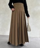 【ゼヴォン/Thevon】のダブルプリーツロングスカート 人気、トレンドファッション・服の通販 founy(ファニー) ファッション Fashion レディースファッション Fashion for Women スカート Skirts ロングスカート Long Skirts / Maxi & Midi Skirts 2025年 2025 2025-2026秋冬・A/W Autumn/Winter 2025–26 AW25–26 おすすめ Recommended / Our Picks アクセサリー Fashion Accessories エレガント 上品 Elegant ダブル Double, Double-Breasted プリーツ Pleats, Pleated リラックス Relax, Relaxed Fit ロング Long, Long-Length thumbnail ブラウン|ID: prp329100004692682 ipo3291000000033884553