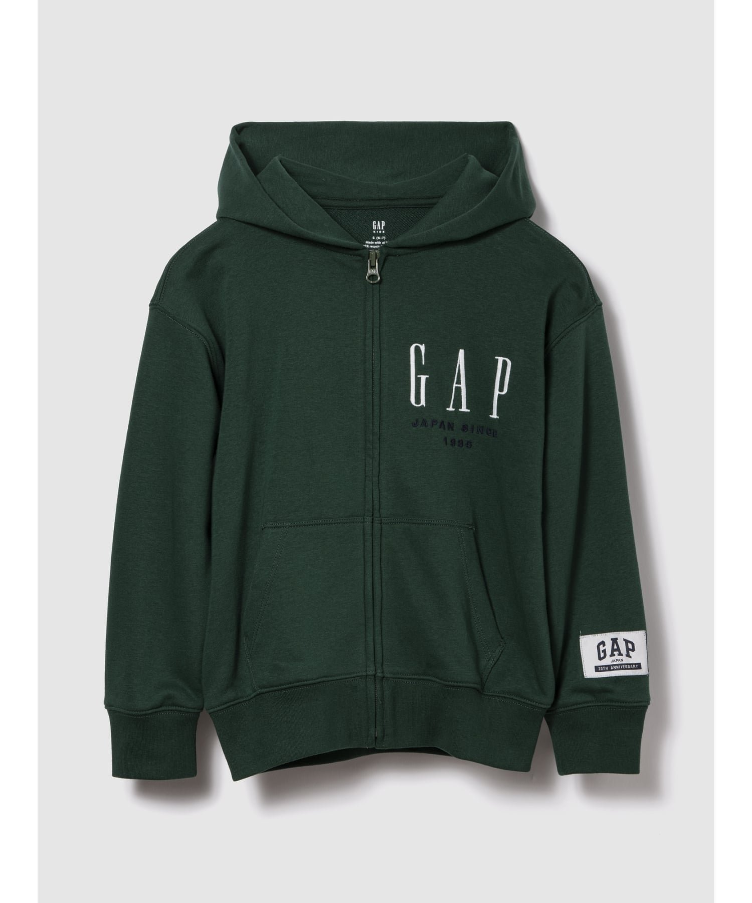 【ギャップ/GAP / KIDS】の30th アニバーサリー ヴィンテージソフト GAPロゴ ジップアップパーカー (キッズ) インテリア・キッズ・メンズ・レディースファッション・服の通販 founy(ファニー) 　ファッション　Fashion　キッズファッション　Fashion for Kids　ダウン　Down, Puffer　人気　Popular, Best Seller　長袖　Long Sleeve, Full Sleeve　フィット　Fit, Slim Fit　ポケット　Pocket, Pocket Detail　おすすめ　Recommended / Our Picks　EVERGREEN GLAMOUR|ID: prp329100004692705 ipo3291000000033884687