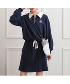 【ピンク ラテ/PINK-latte / KIDS】の【セットアップ】ハーフジップ+カーゴスカート 人気、トレンドファッション・服の通販 founy(ファニー) ファッション Fashion キッズファッション Fashion for Kids ガーリー Girly, Feminine Style シンプル Simple, Minimal スマート Smart, Elegant セットアップ Set-Up, Coordinated Outfit ポケット Pocket, Pocket Detail リラックス Relax, Relaxed Fit 楽ちん Easy Fit, Comfortable ワンポイント One Point, Statement Accent 再入荷 Restock / Back in Stock おすすめ Recommended / Our Picks 旅行 Travel thumbnail ネイビー|ID: prp329100004692728 ipo3291000000034226115
