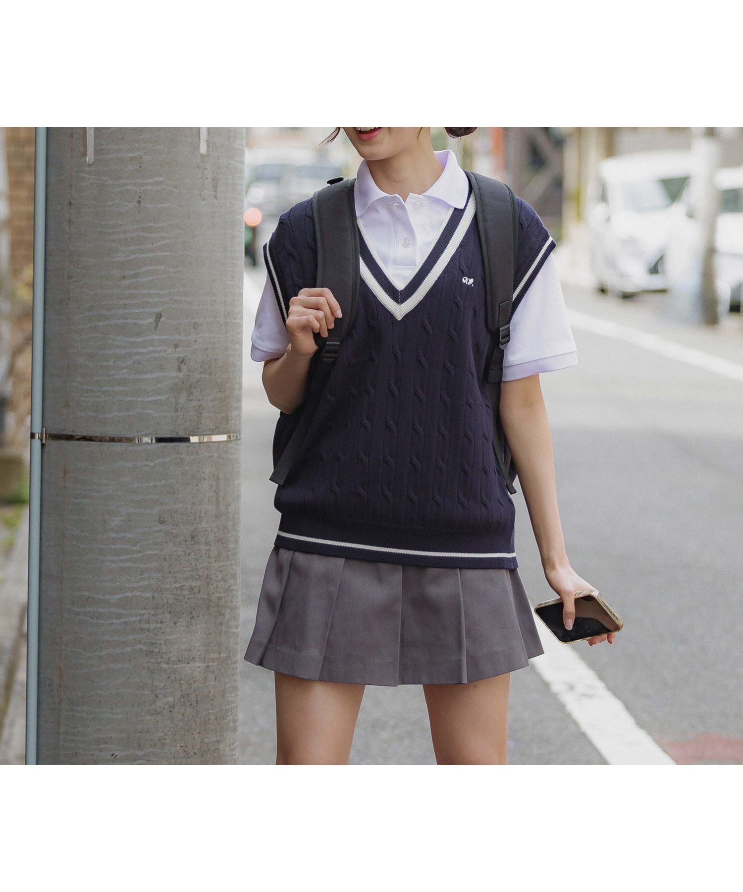 【グローバルワーク/GLOBAL WORK / KIDS】のラインサマーベスト/AND YUA ANY/452260 人気、トレンドファッション・服の通販 founy(ファニー) 　ファッション　Fashion　キッズファッション　Fashion for Kids　おすすめ　Recommended / Our Picks　サマー　Summer, Summer Style　ベスト　Vest, Waistcoat　ポロシャツ　Polo Shirt, Collared Tee　 other-1|ID: prp329100004692780 ipo3291000000033884984
