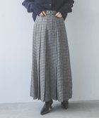 【ジーナシス/JEANASiS】のベルトツキラメチェックロングスカート グレー系その他|ID: prp329100004692793 ipo3291000000033885042