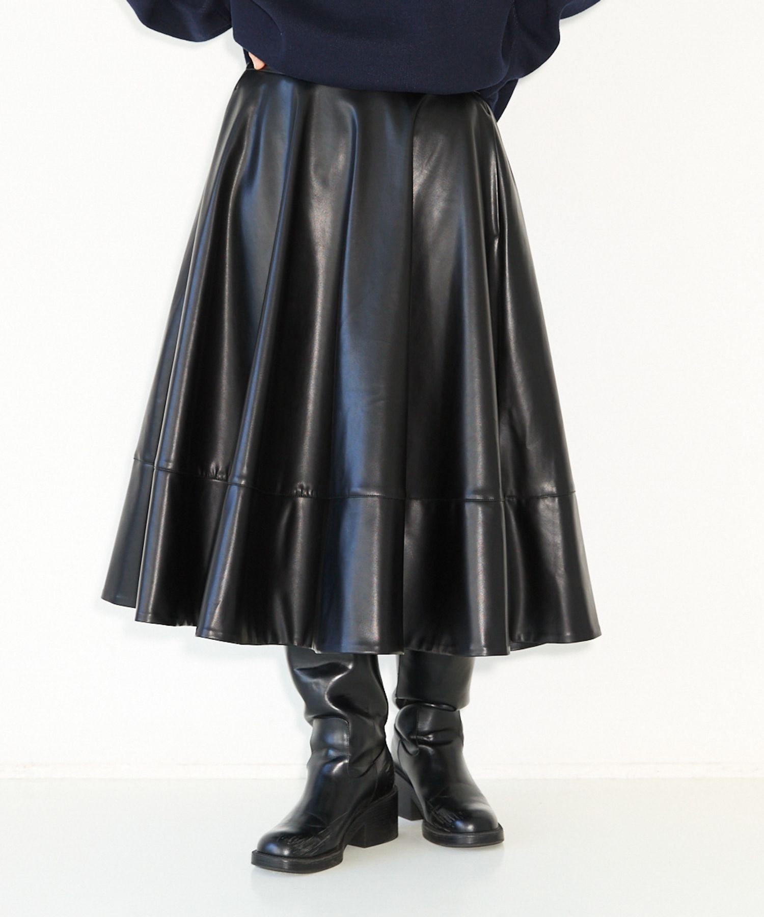 【ジーナシス/JEANASiS】のFlare Circular Skirt インテリア・キッズ・メンズ・レディースファッション・服の通販 founy(ファニー) 　ファッション　Fashion　レディースファッション　Fashion for Women　スカート　Skirts　おすすめ　Recommended / Our Picks　ドレープ　Drape, Draping Fabric　パターン　Pattern, Design Print　エレガント 上品　Elegant　ブラック|ID: prp329100004692796 ipo3291000000033885053