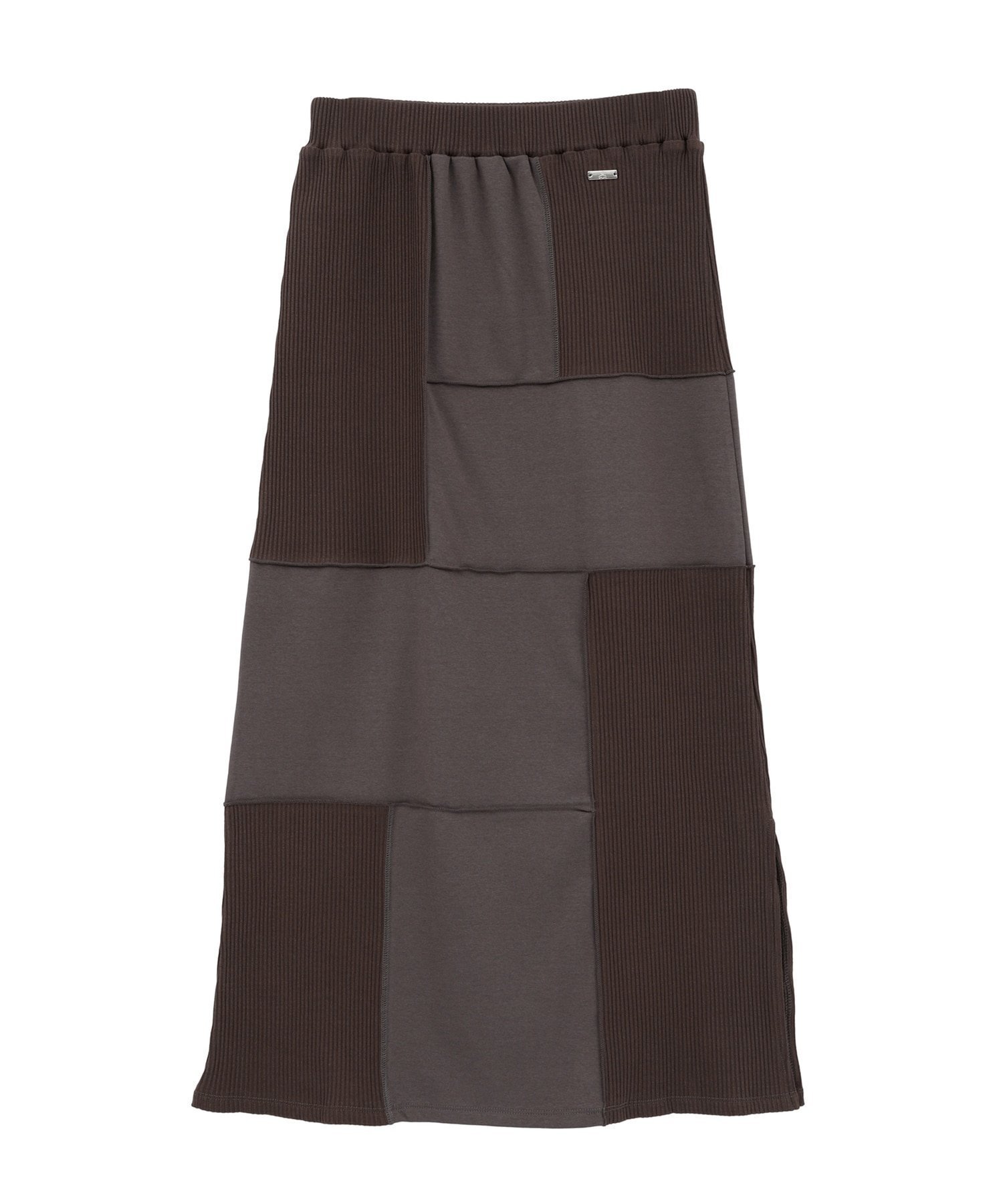 【コンバーストウキョウ/CONVERSE TOKYO】の【HL】PATCHWORK RIB SKIRT インテリア・キッズ・メンズ・レディースファッション・服の通販 founy(ファニー) 　ファッション　Fashion　レディースファッション　Fashion for Women　スカート　Skirts　カットソー　Cut and Sewn Top　サンダル　Sandals, Summer Shoes　シンプル　Simple, Minimal　スニーカー　Sneakers, Trainers　スリット　Slit, Slit Detail　パッチワーク　Patchwork, Mixed Fabric　フラット　Flat, Flat Shoes　プレート　Plate, Dish　無地　Plain, Solid Color　ワイド　Wide, Wide Fit　ワンポイント　One Point, Statement Accent　おすすめ　Recommended / Our Picks　ブラウン|ID: prp329100004692859 ipo3291000000033885275